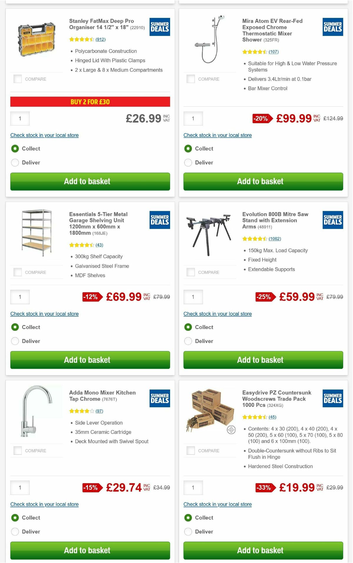 Screwfix Offers from 3 August