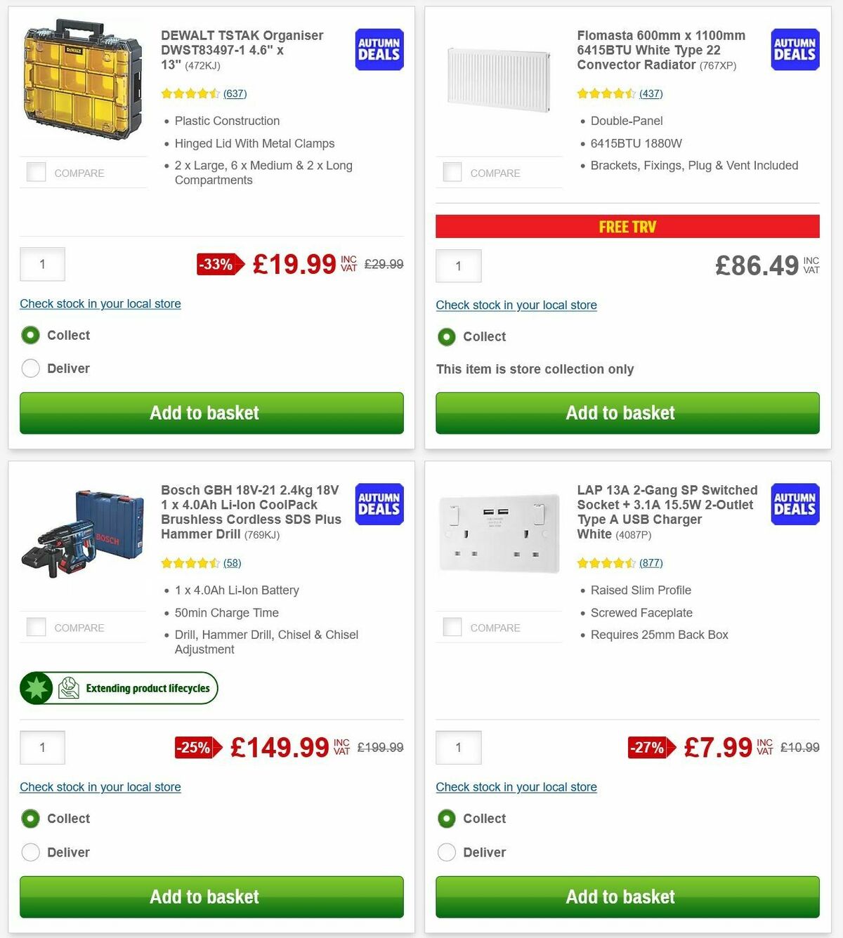 Screwfix Offers from 6 October