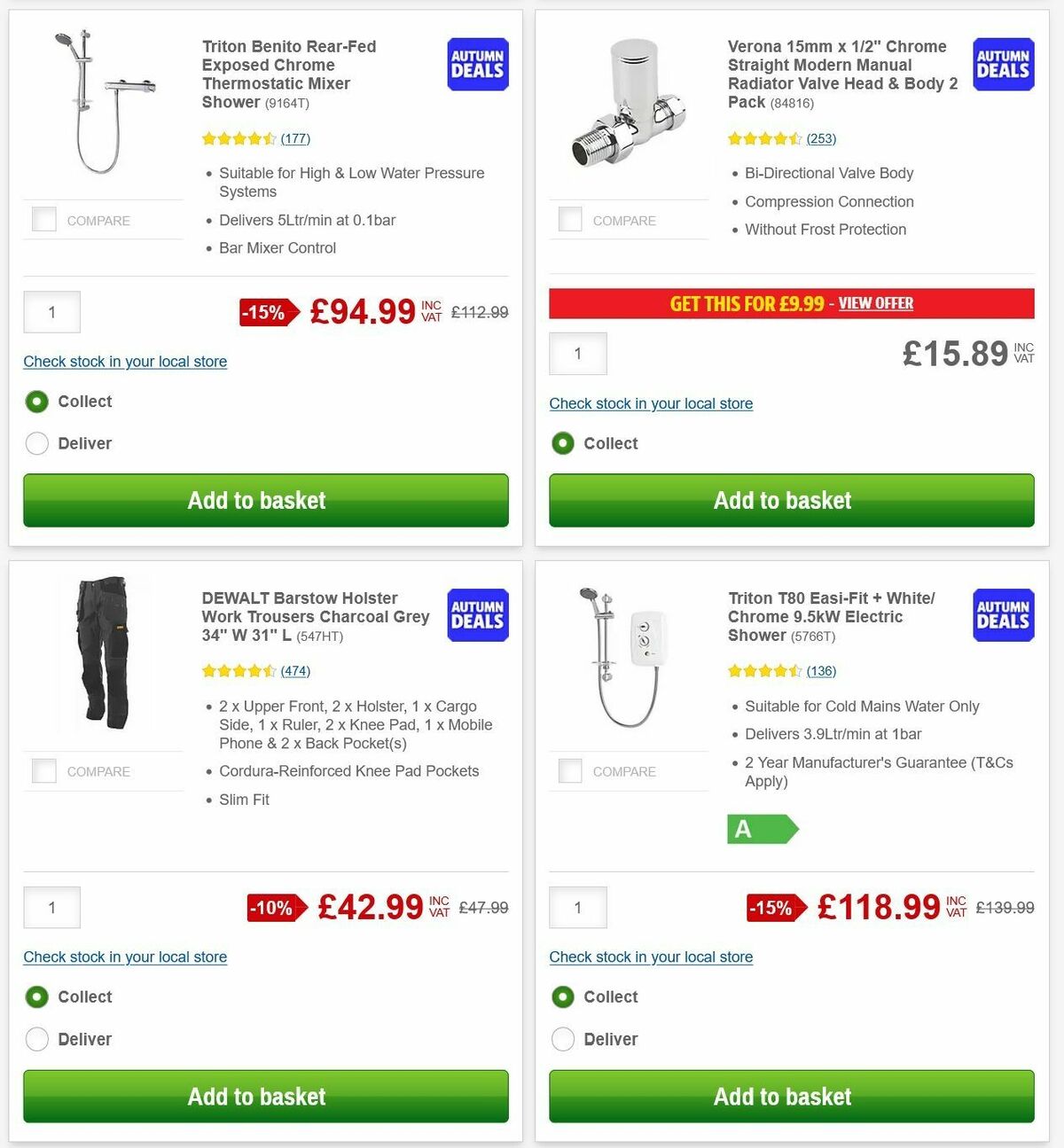 Screwfix Offers from 6 October