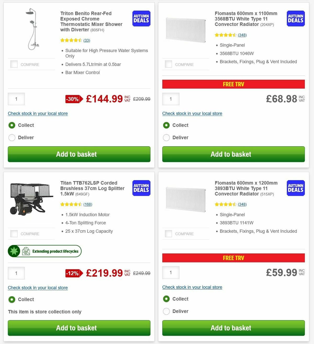 Screwfix Offers from 6 October