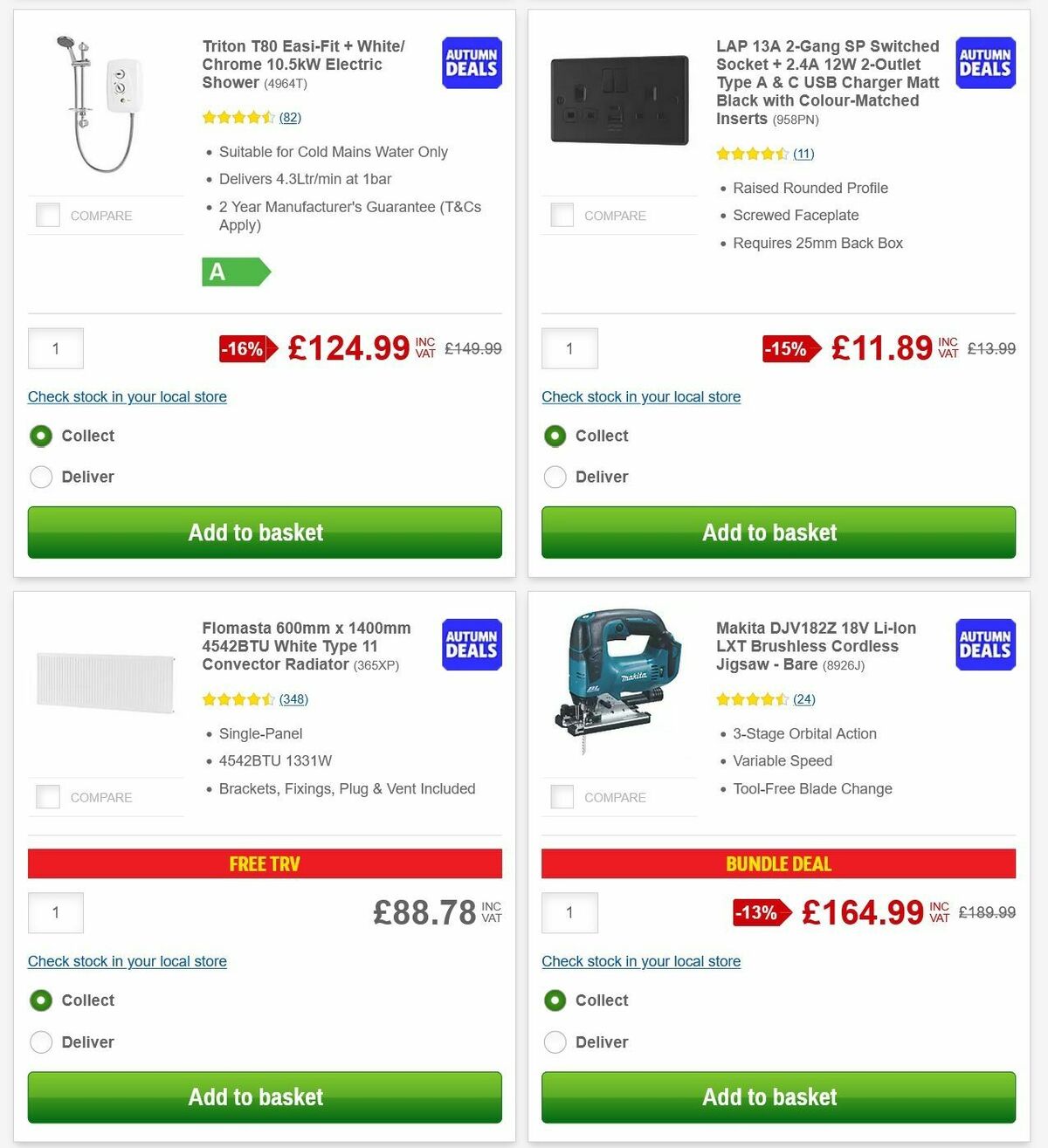 Screwfix Offers from 6 October