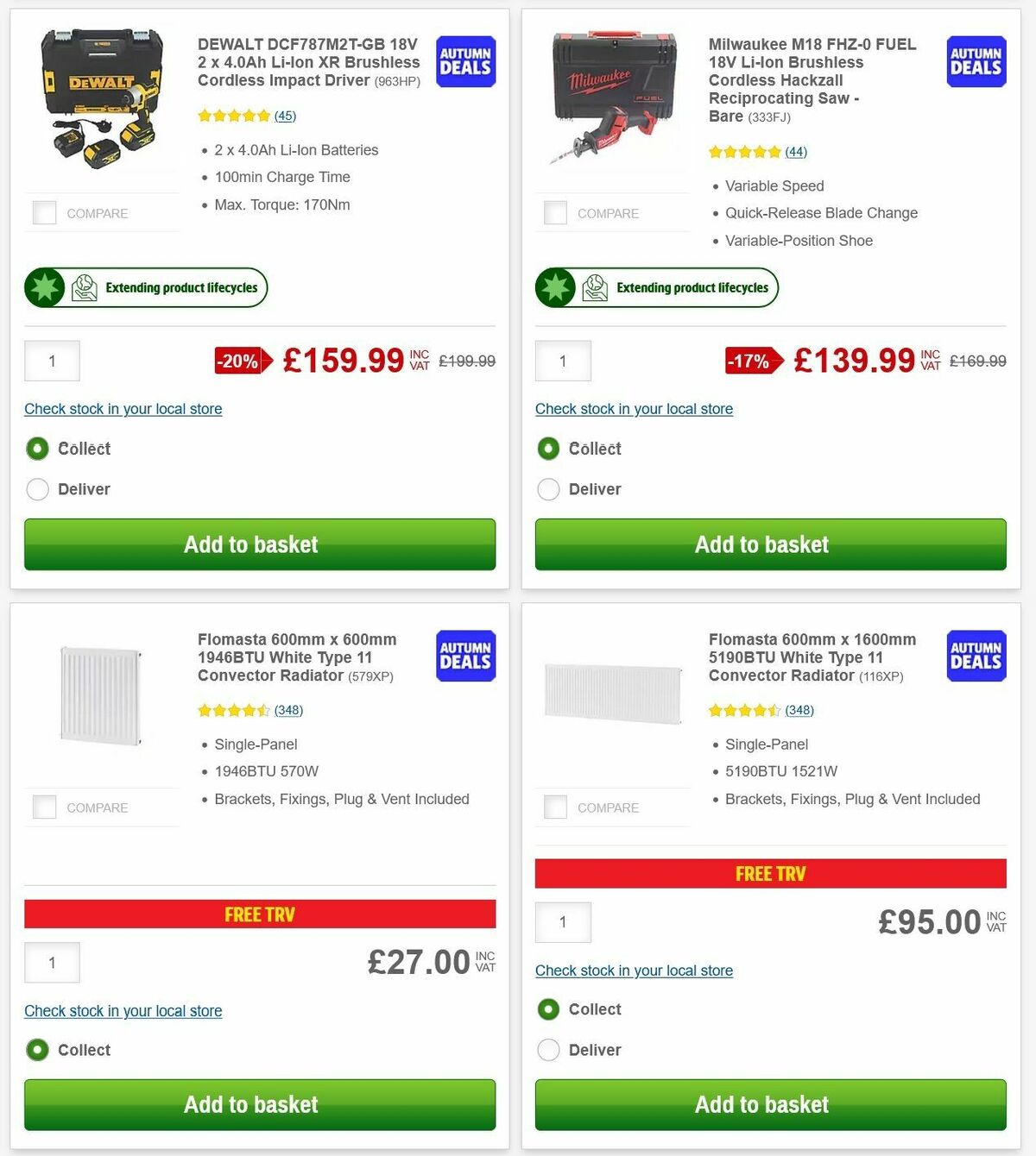 Screwfix Offers from 6 October