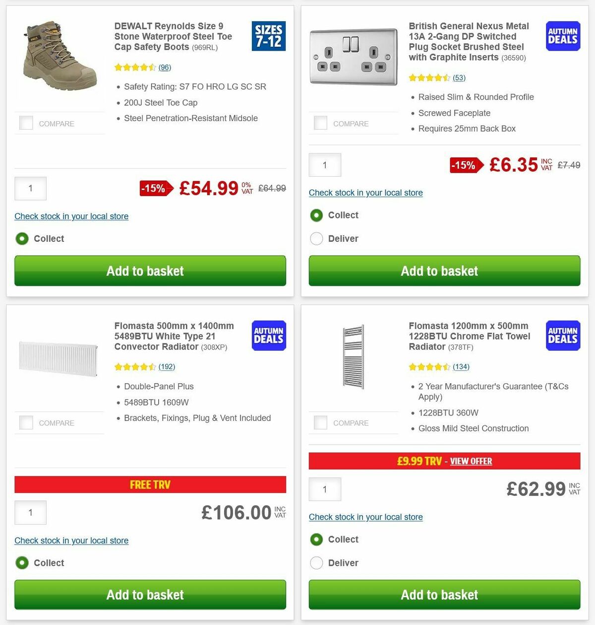 Screwfix Offers from 6 October