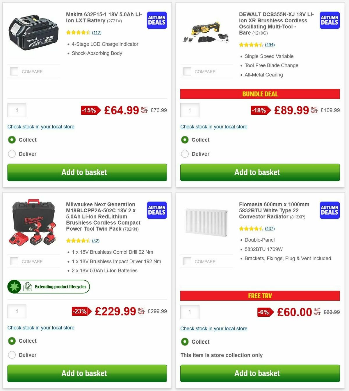 Screwfix Offers from 6 October