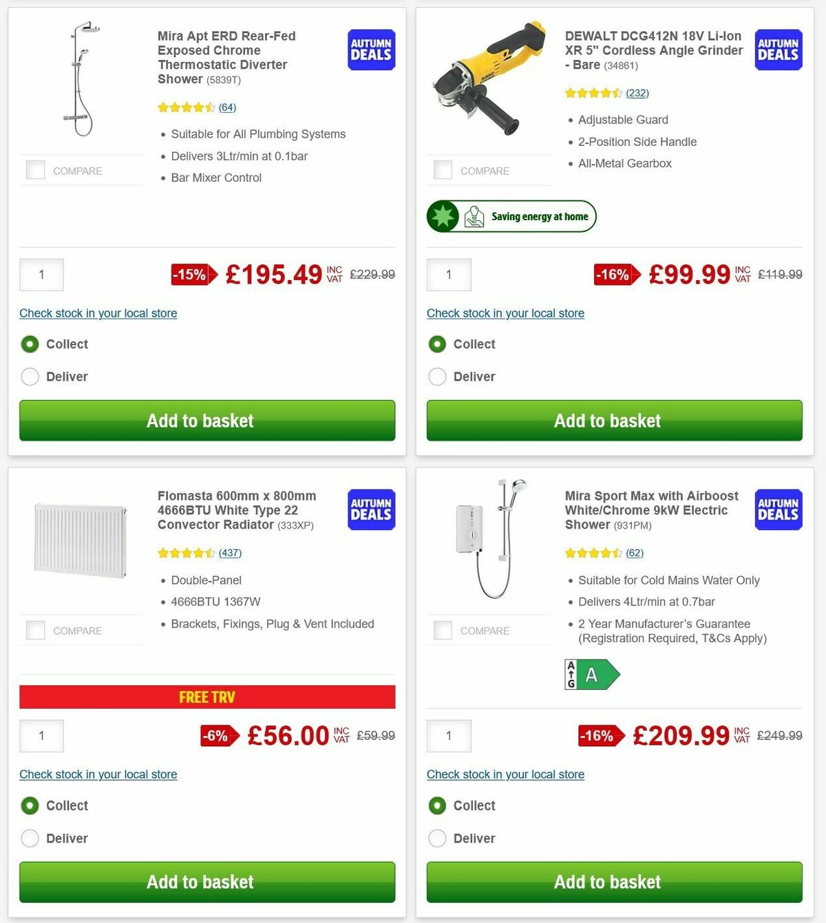 Screwfix Offers from 6 October