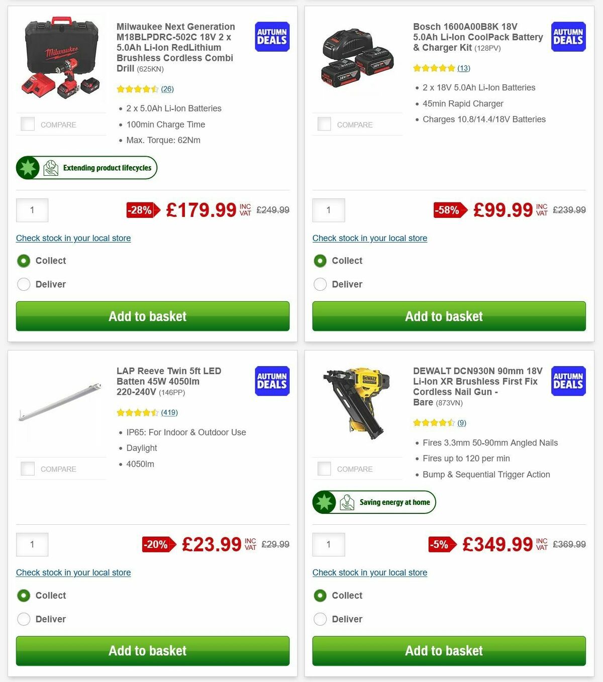 Screwfix Offers from 6 October