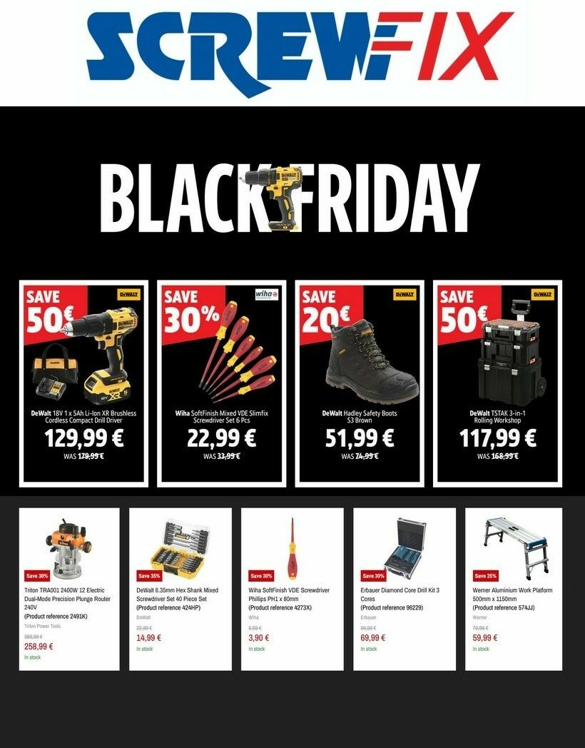 Screwfix Offers from 3 November