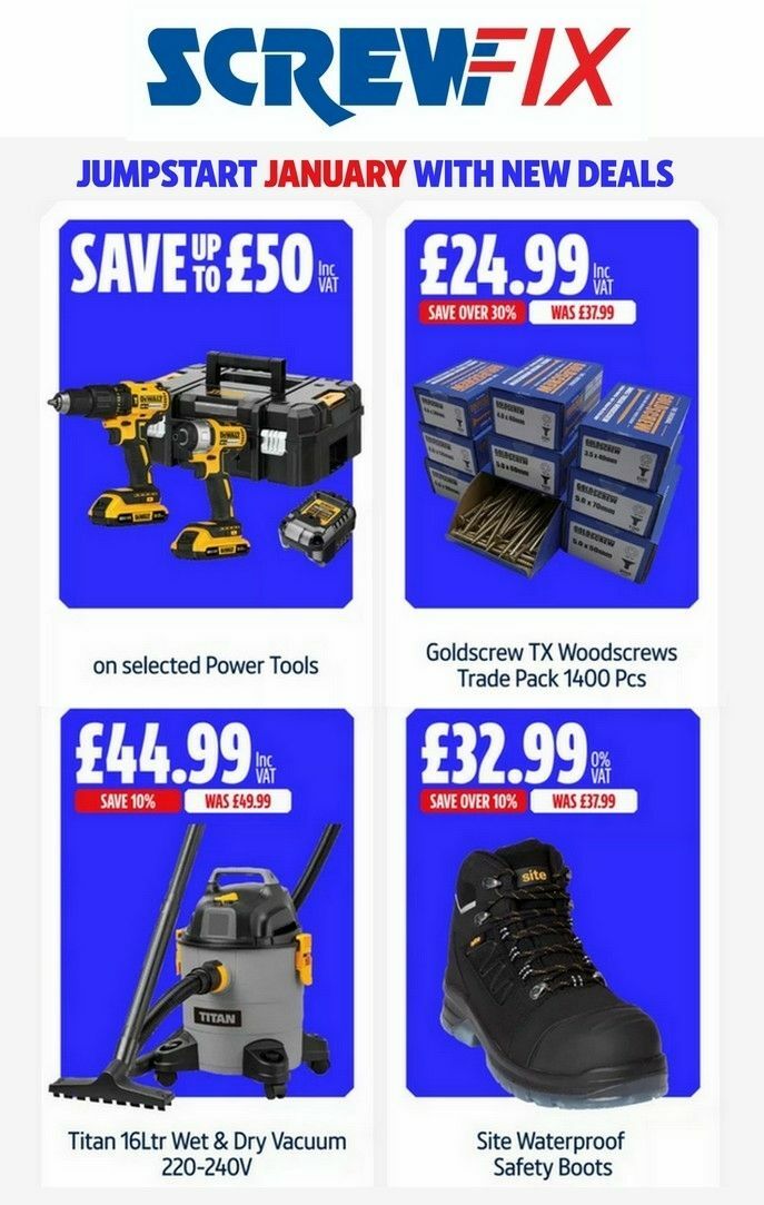 Screwfix Offers from 13 January