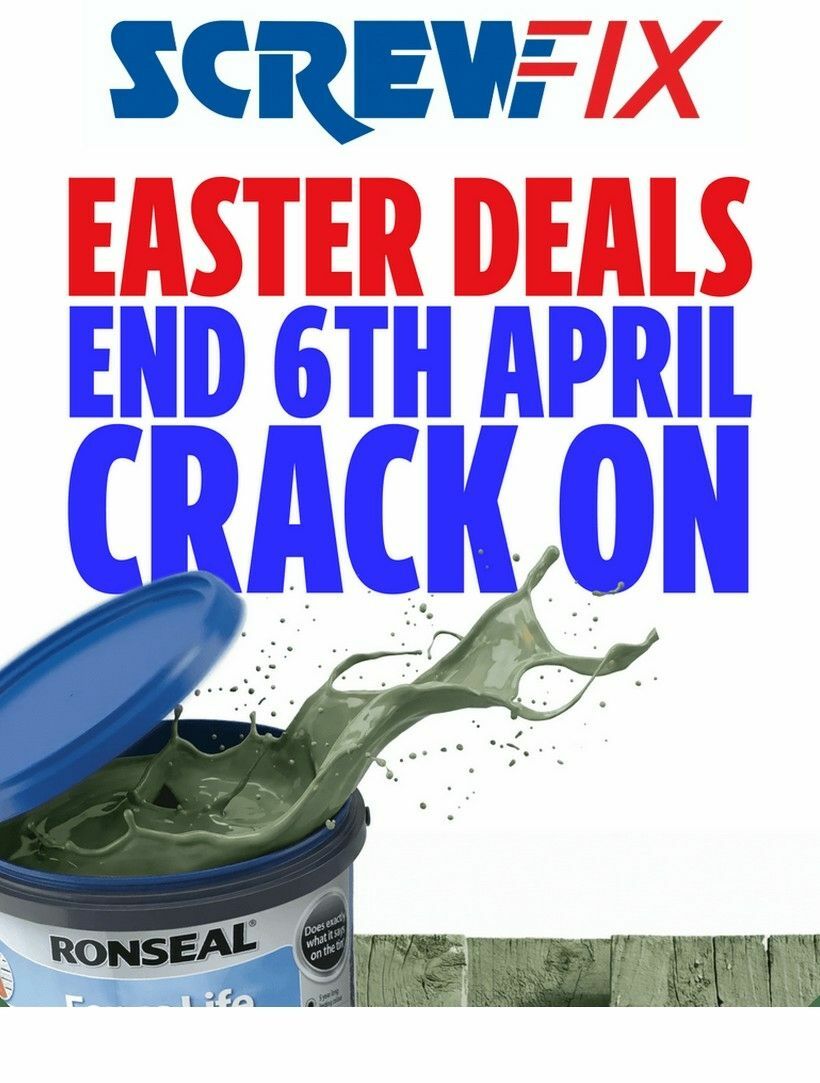 Screwfix Offers from 1 April