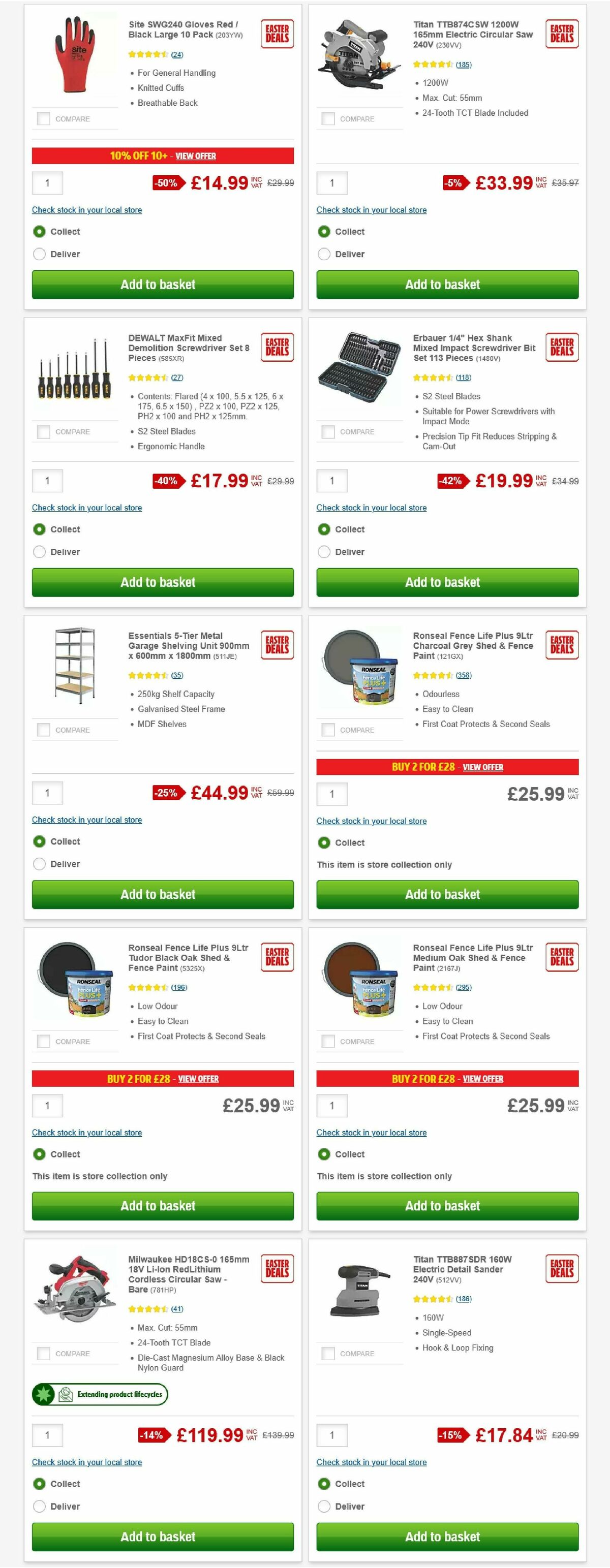 Screwfix Offers from 1 April