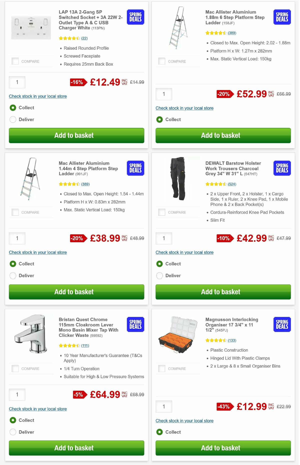 Screwfix Offers from 5 May