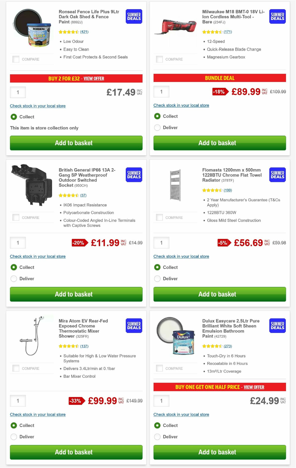 Screwfix Offers from 1 July