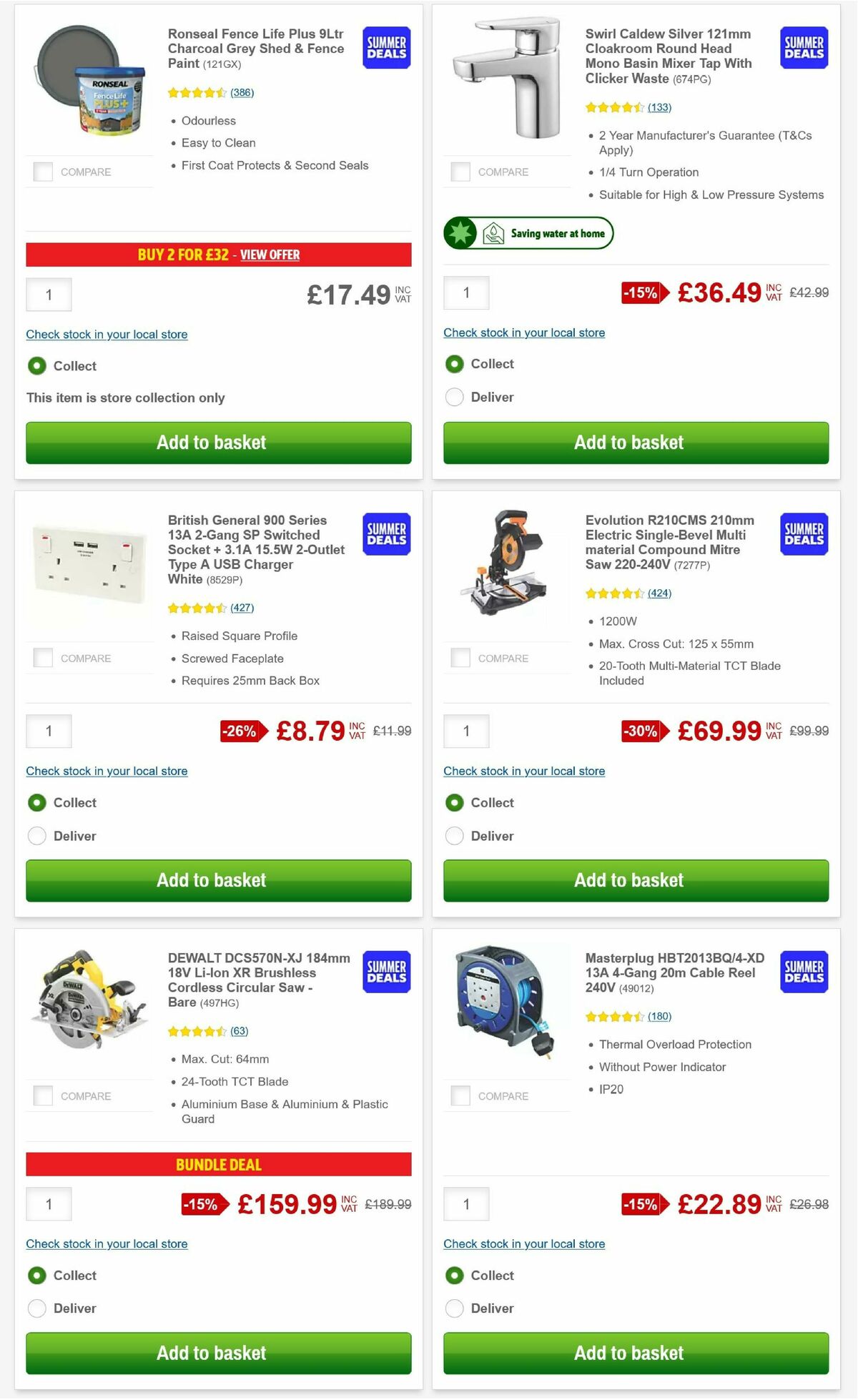 Screwfix Offers from 1 July