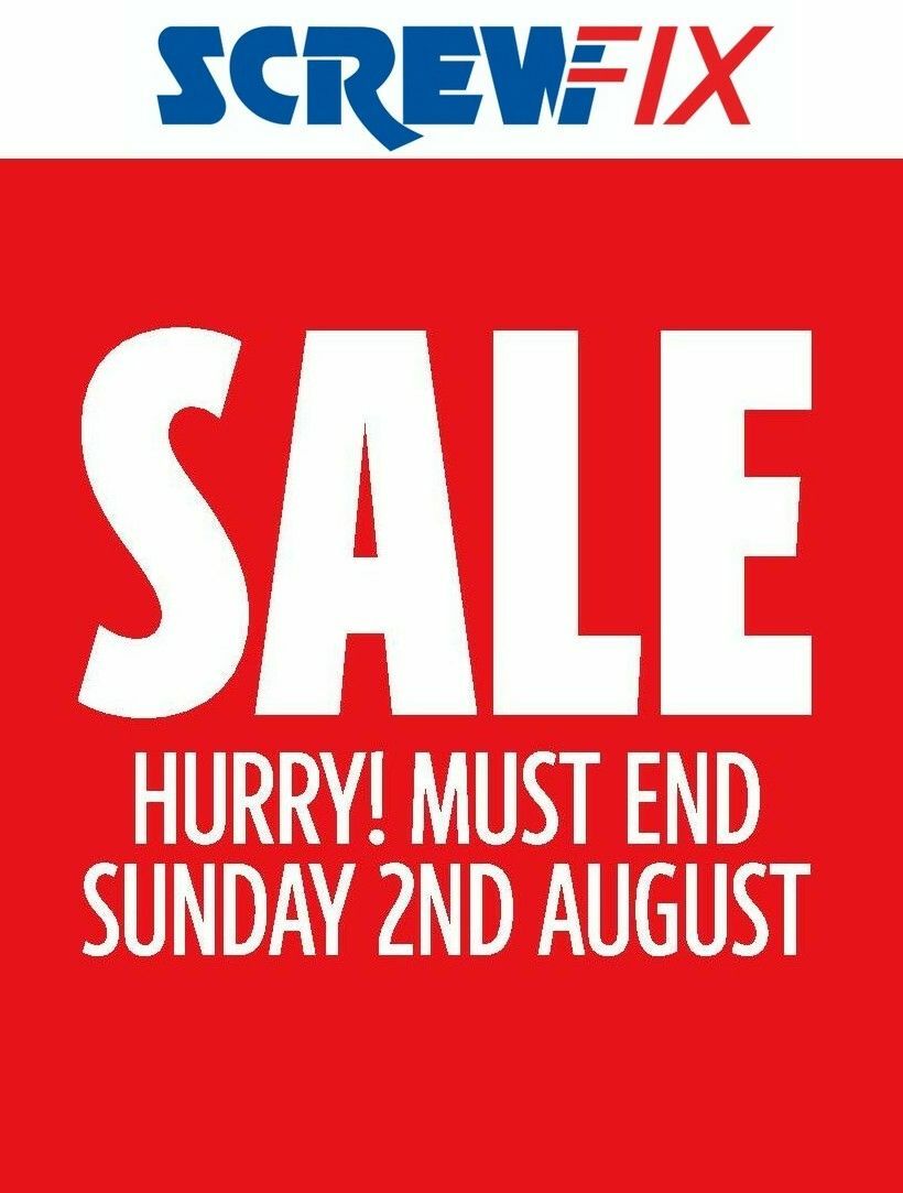 Screwfix Offers from 31 July