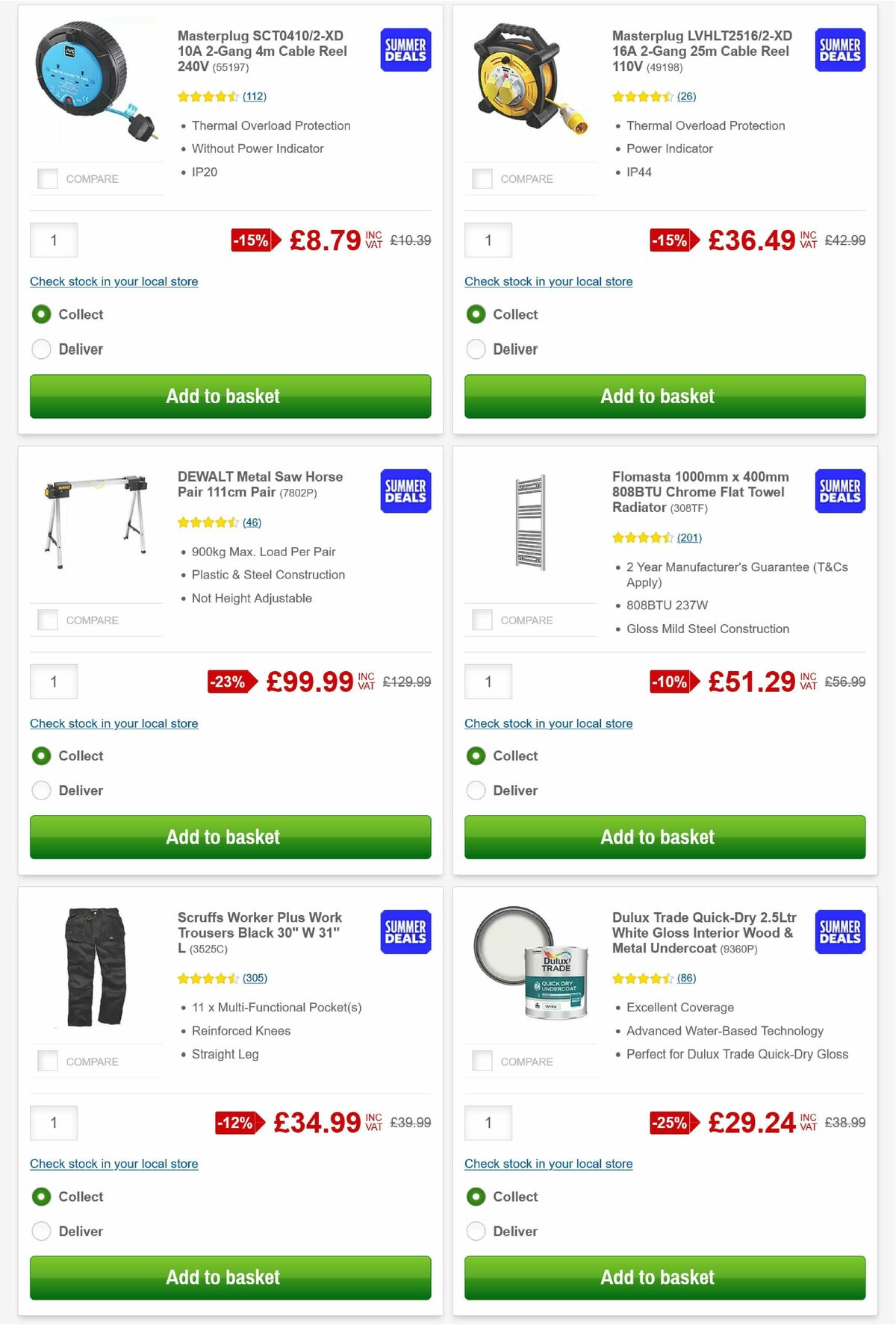 Screwfix Offers from 3 August