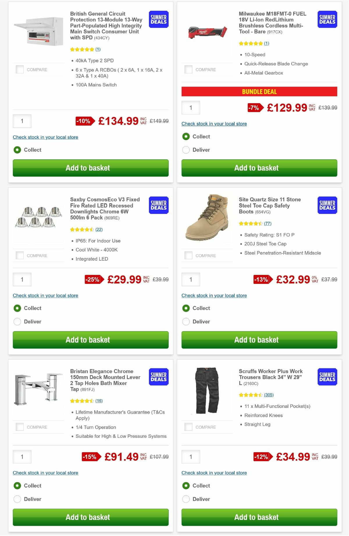 Screwfix Offers from 3 August