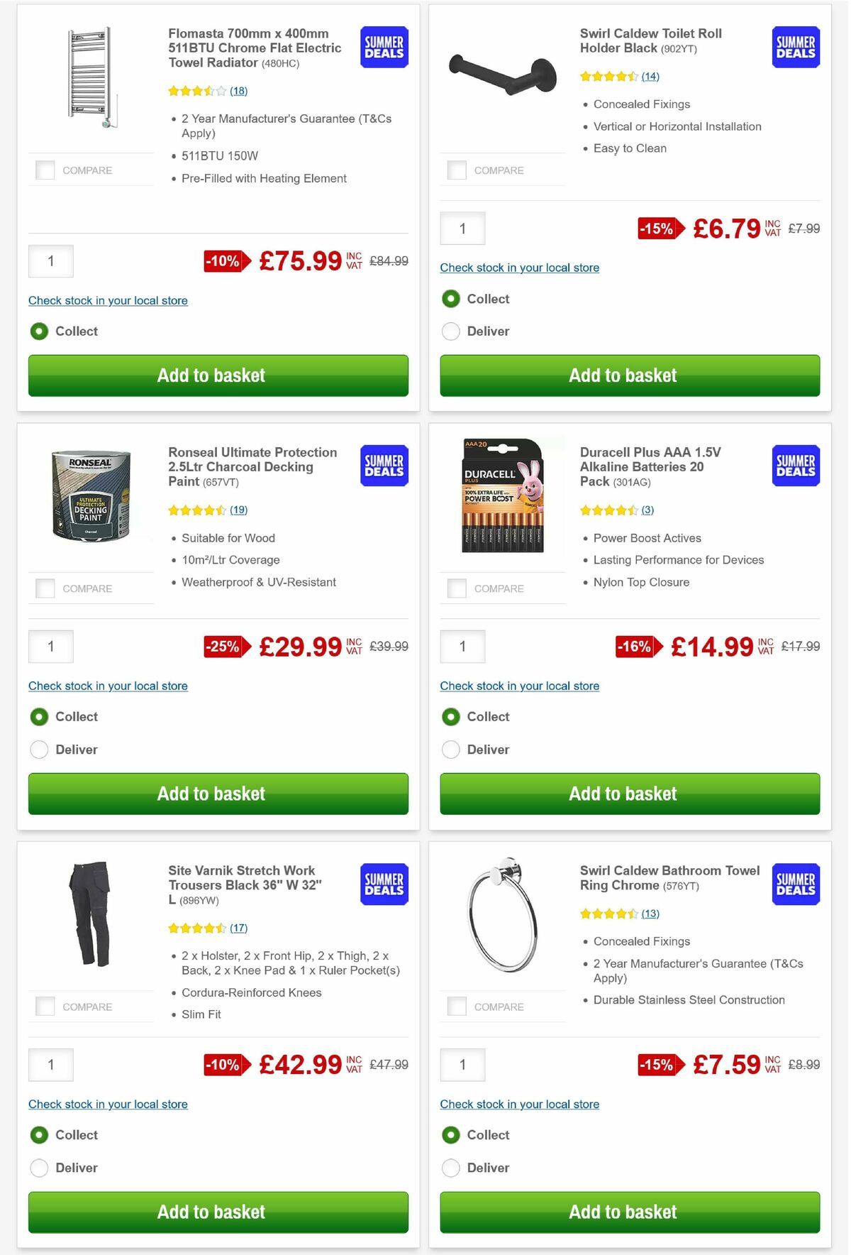 Screwfix Offers from 3 August