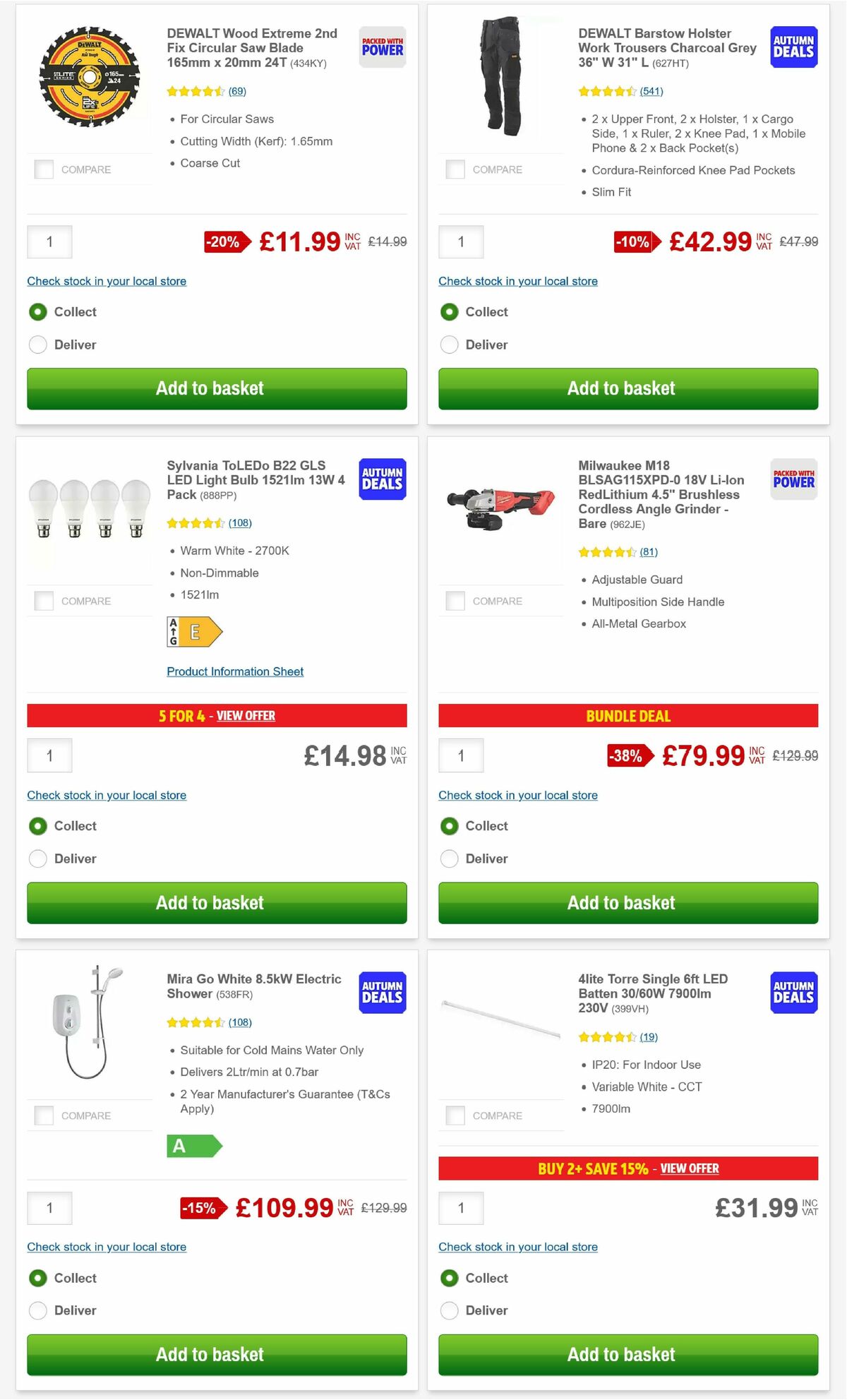 Screwfix Offers from 1 September