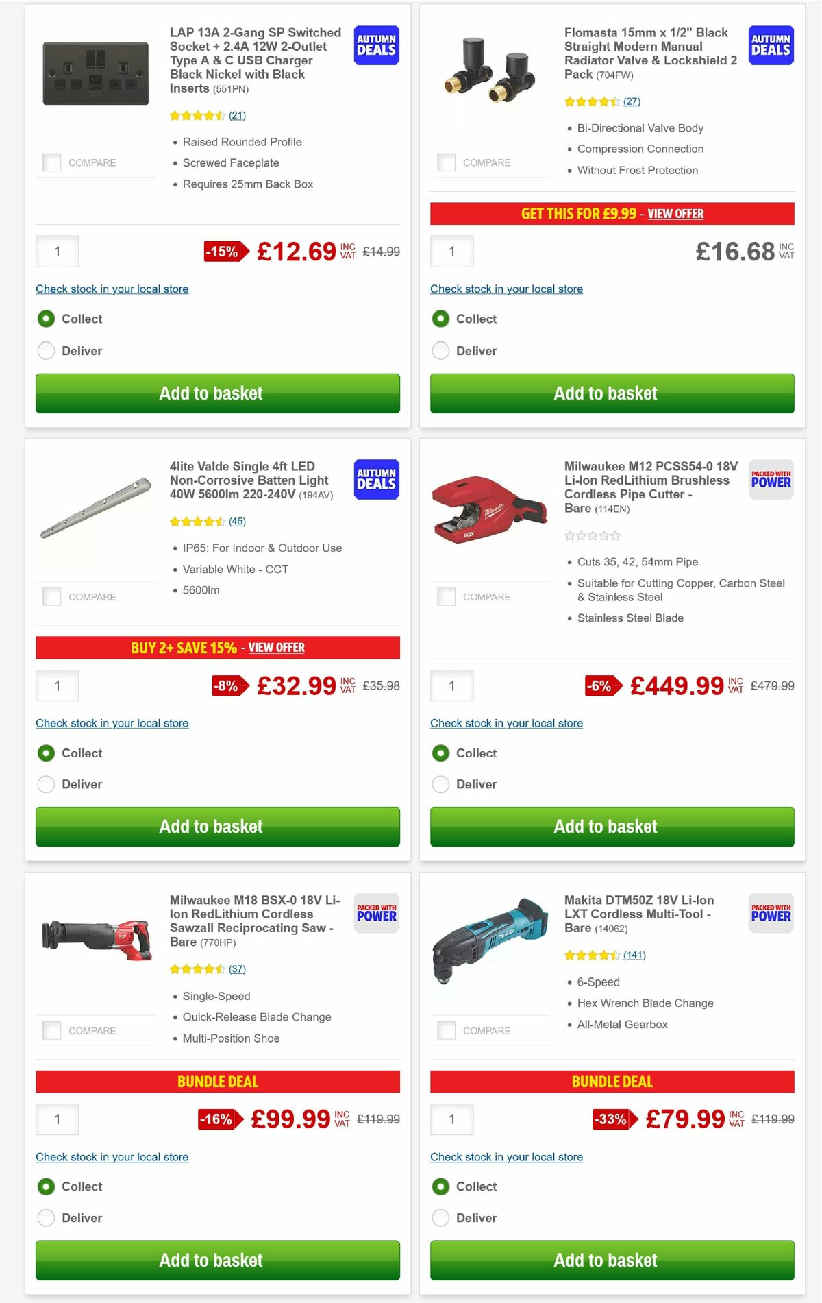 Screwfix Offers from 1 September