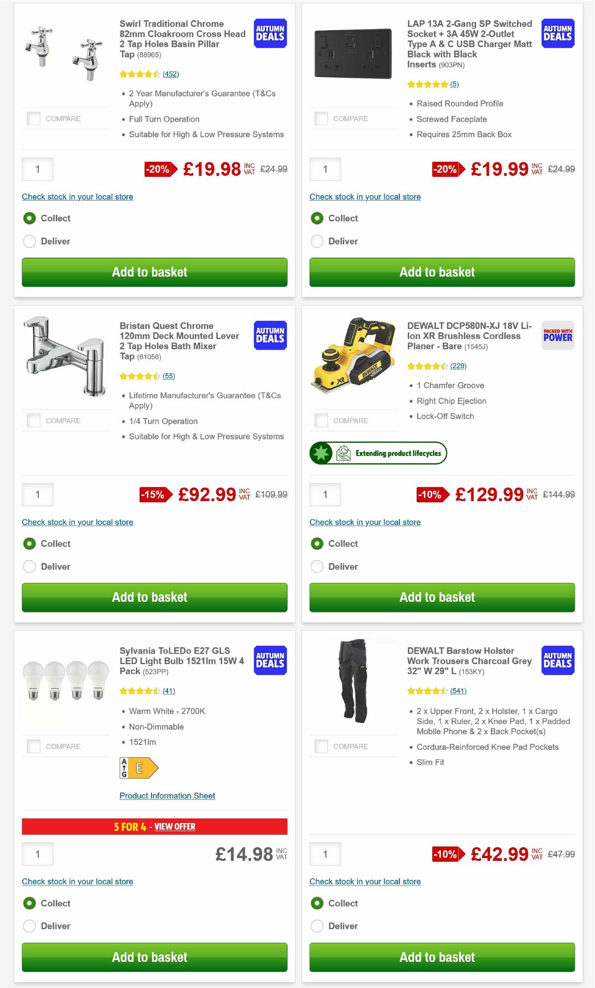 Screwfix Offers from 1 September
