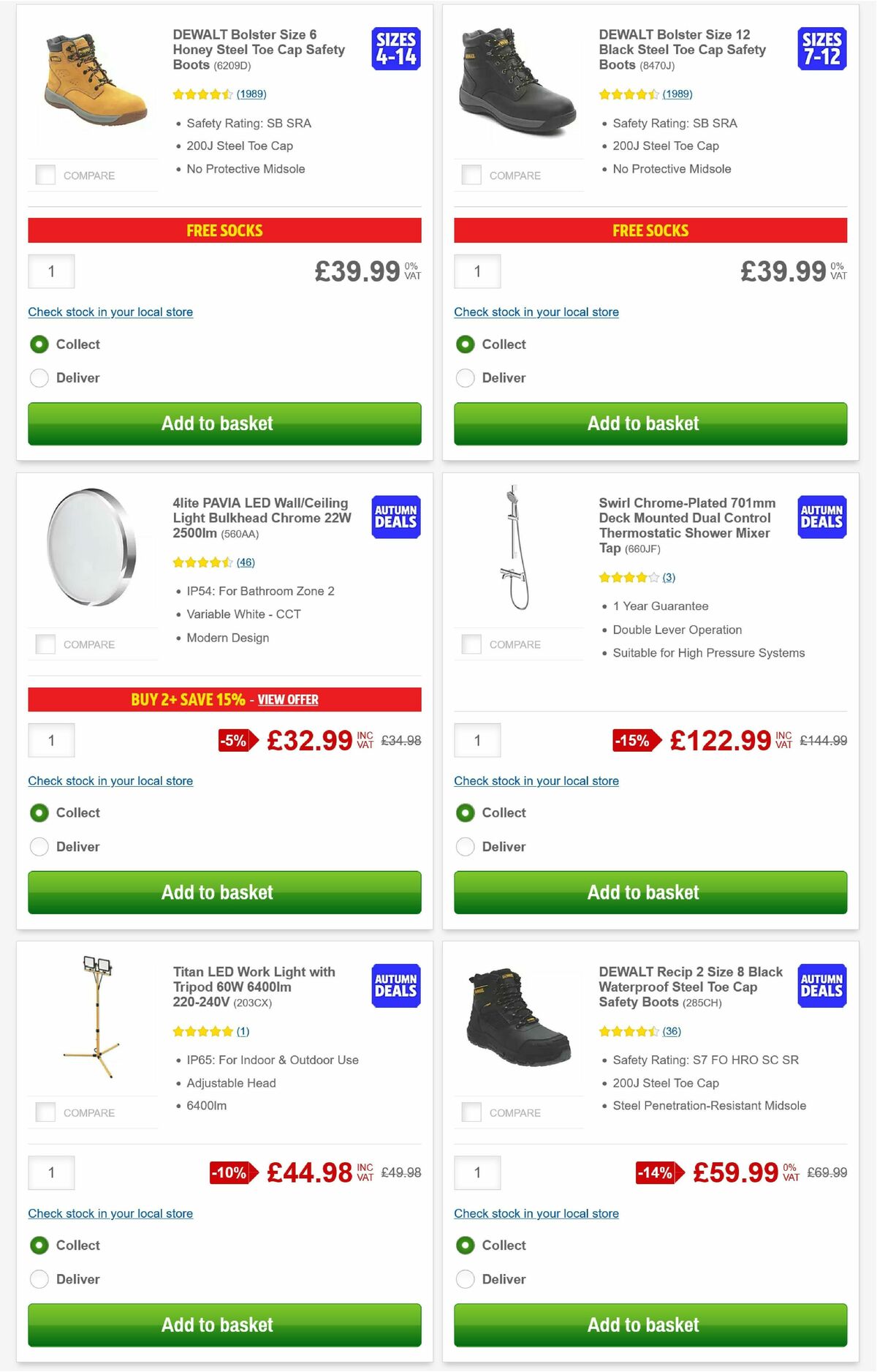Screwfix Offers from 1 September