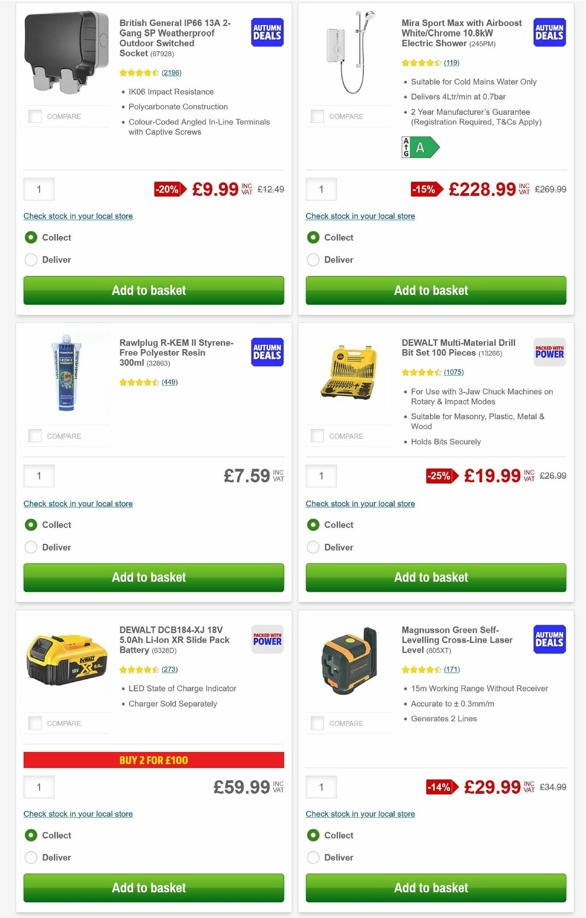Screwfix Offers from 1 September