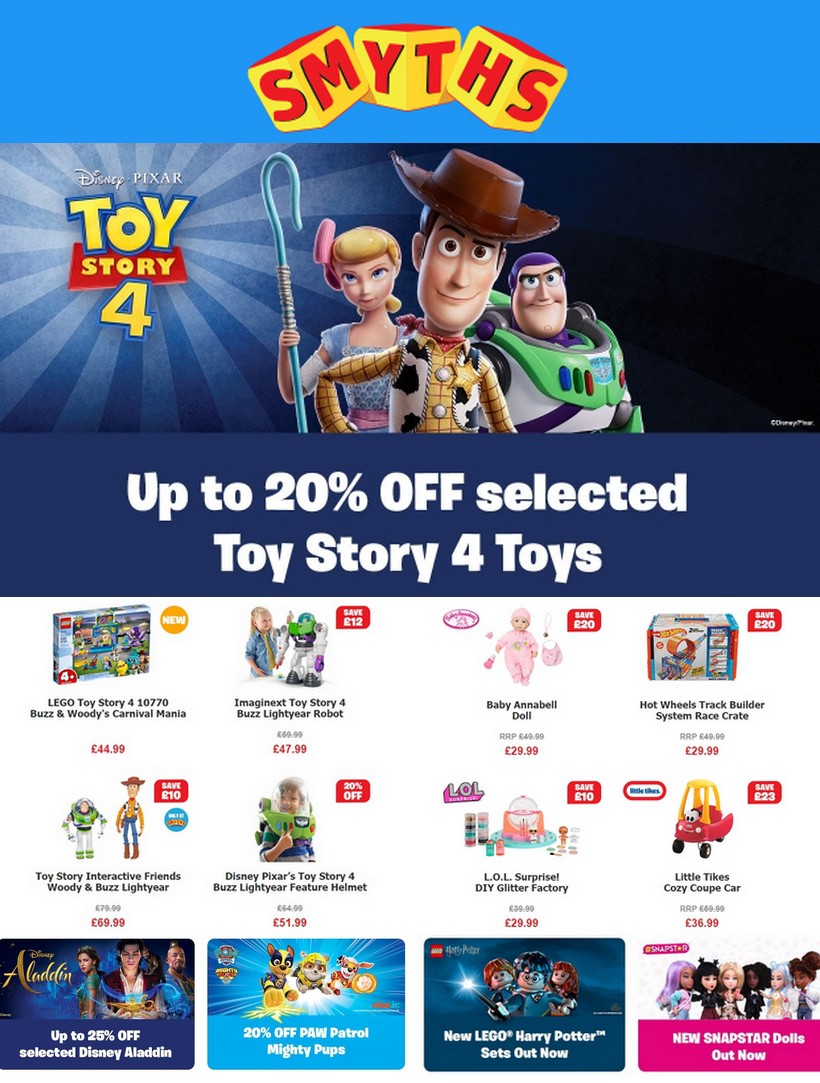 Smyths Toys Offers from 25 May