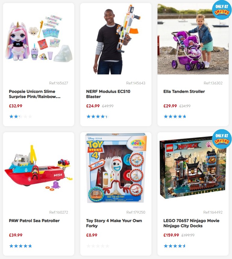 Smyths Toys Offers from 20 July
