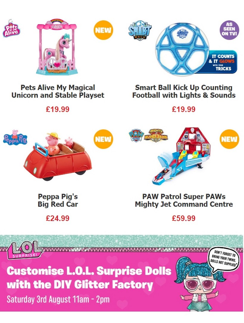 Smyths Toys Offers from 3 August