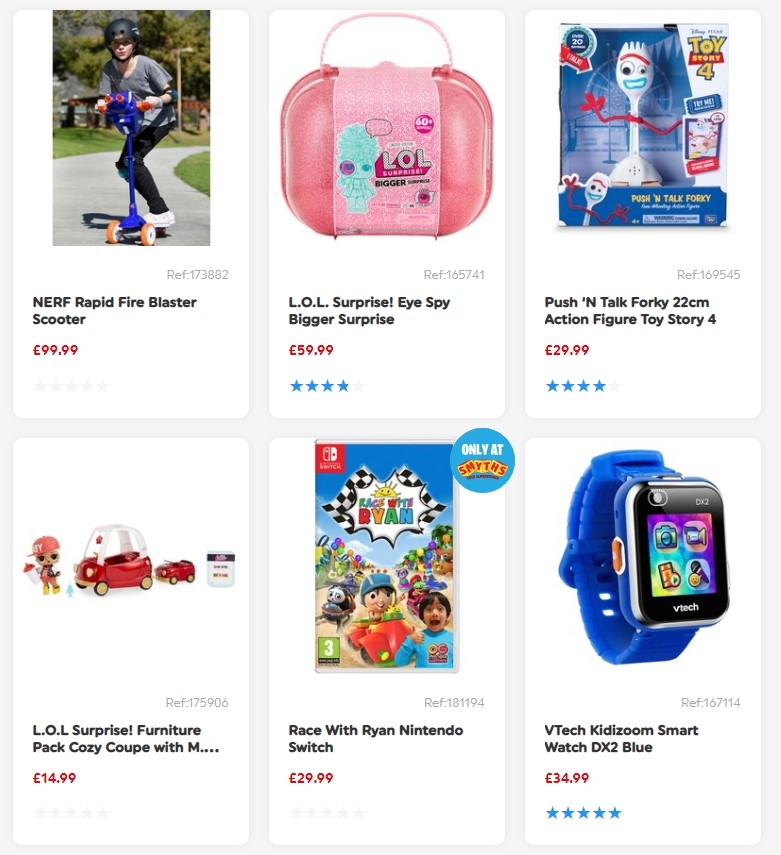 Smyths Toys Offers from 3 August
