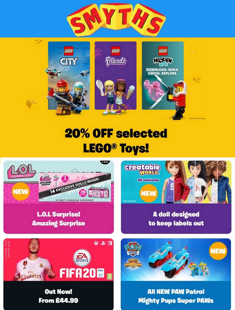 Smyths Toys Offers from 5 October