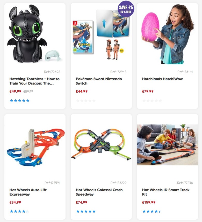 Smyths Toys Offers from 5 October