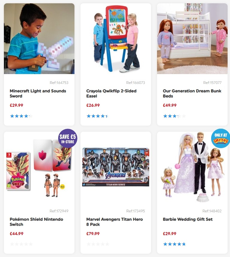Smyths Toys Offers from 5 October
