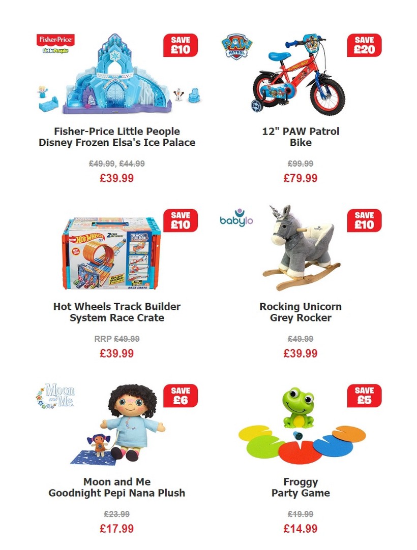 Smyths Toys Offers from 5 October
