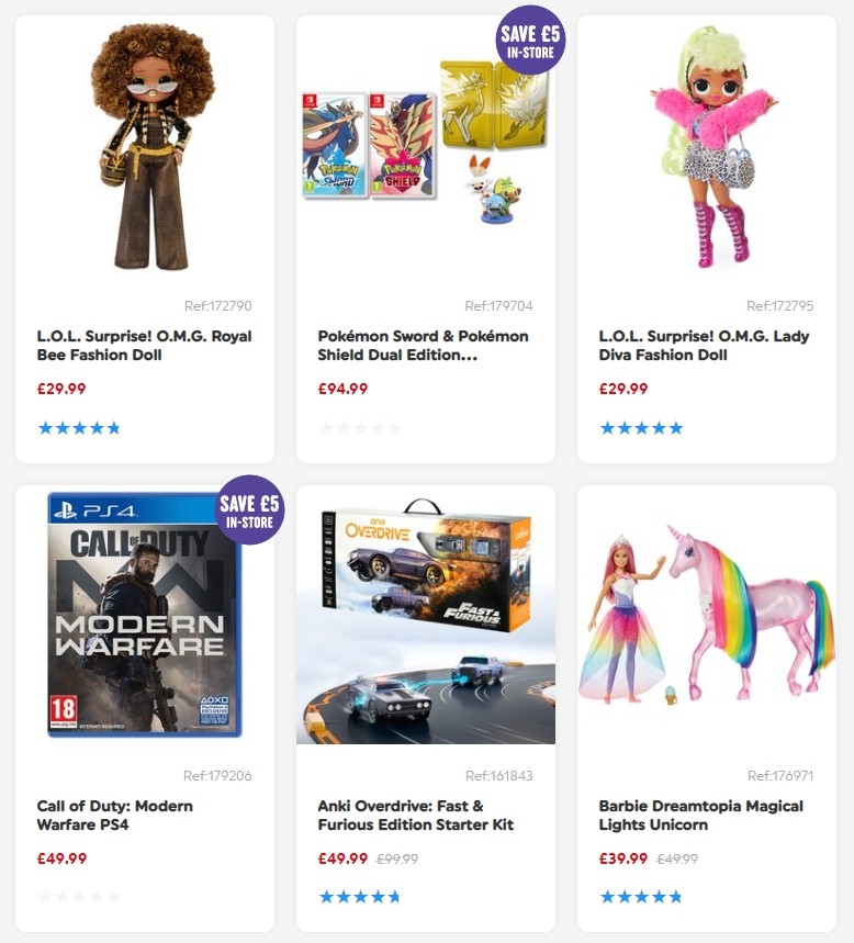 Smyths Toys Offers from 5 October