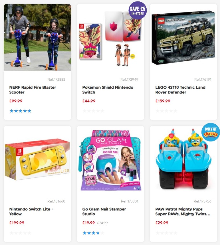 Smyths Toys Offers from 12 October