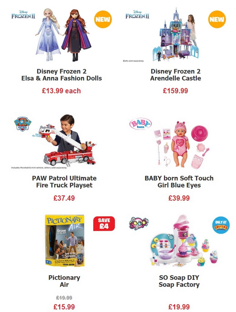 Smyths Toys Offers from 12 October