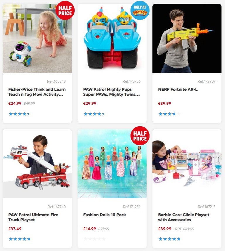 Smyths Toys Offers from 19 October