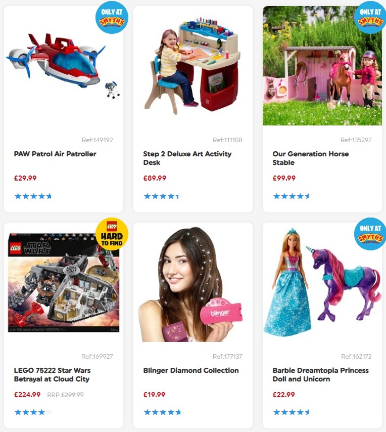 Smyths Toys Offers from 7 December