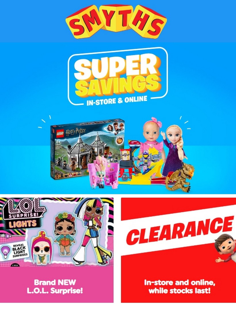 Smyths Toys Offers from 1 February