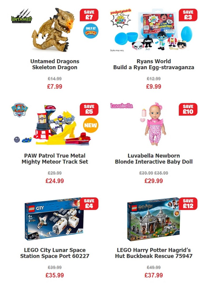 Smyths Toys Offers from 1 February