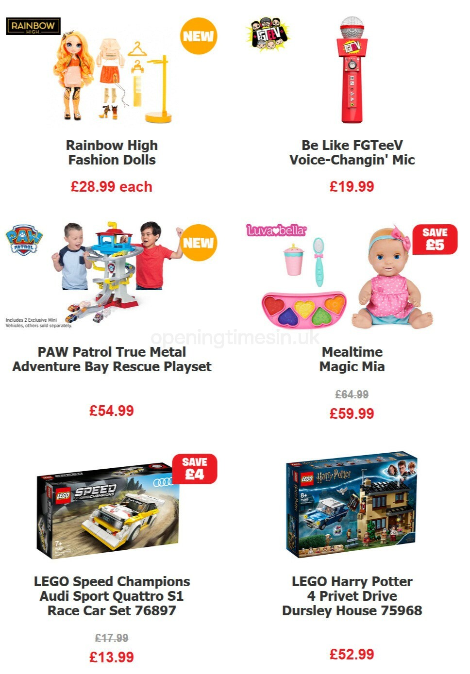 Smyths Toys Offers from 19 September