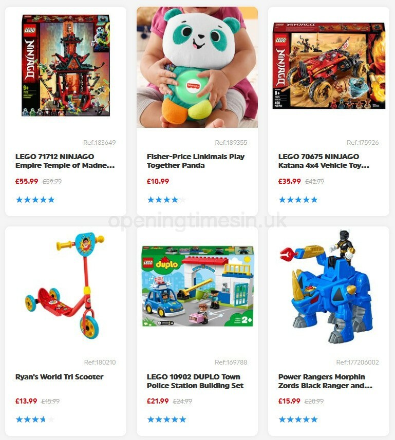 Smyths Toys Offers from 3 October