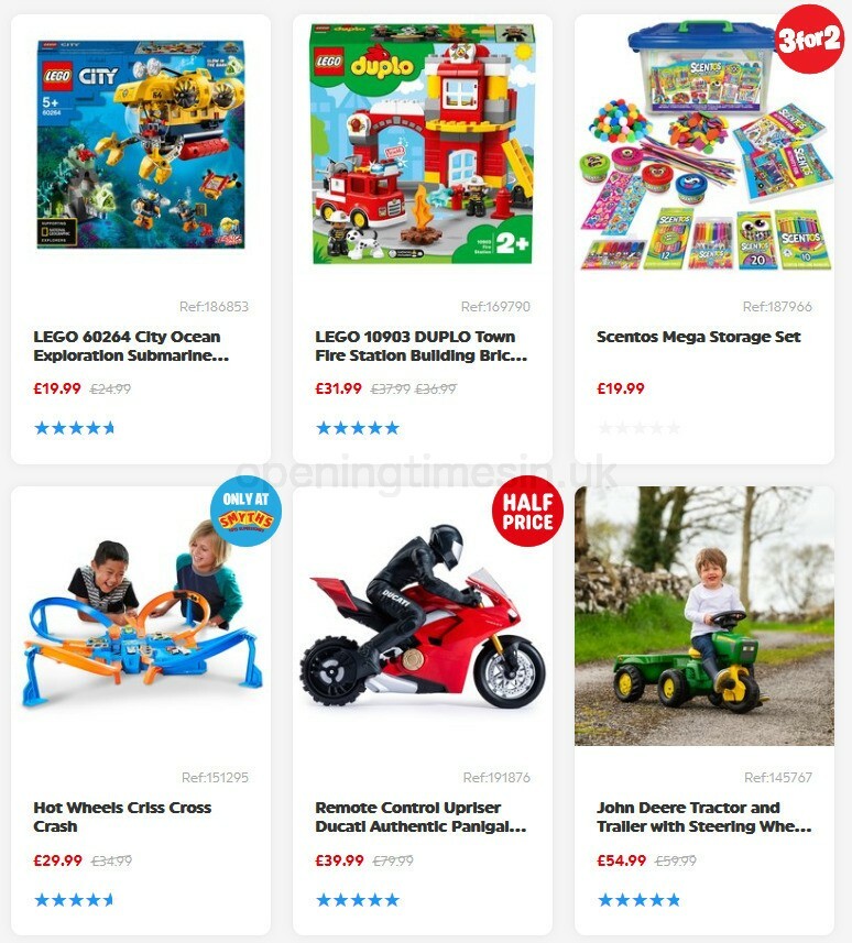 Smyths Toys Offers from 3 October