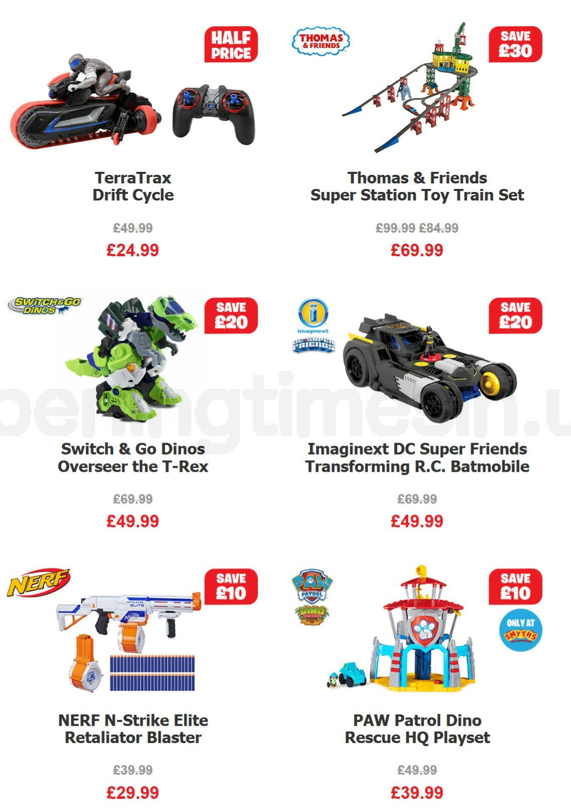 Smyths Toys Offers from 17 October