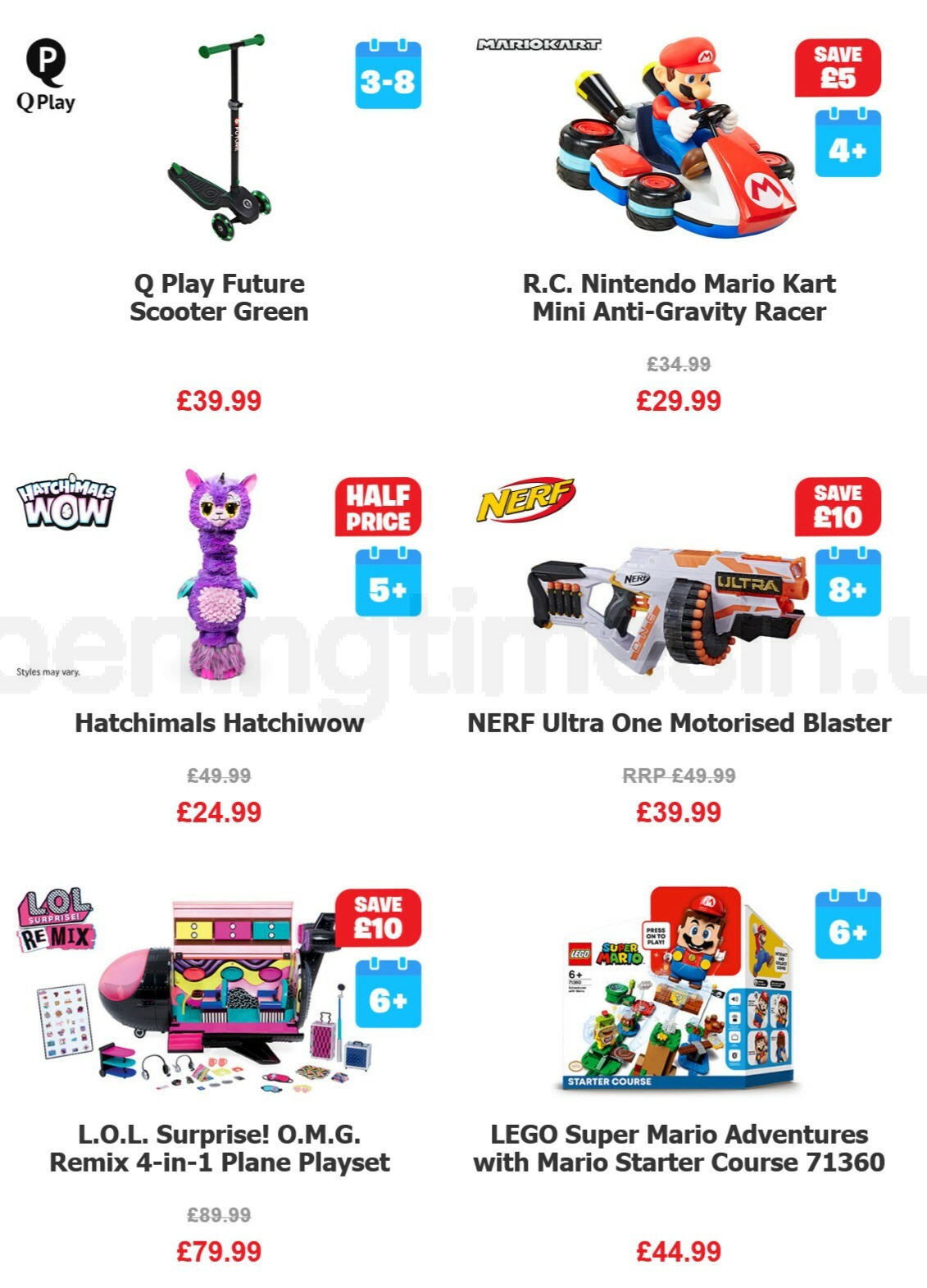 Smyths Toys Offers from 31 October