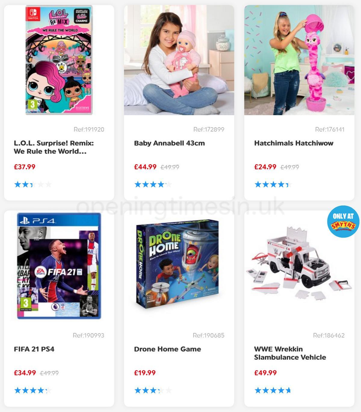 Smyths Toys Offers from 28 November