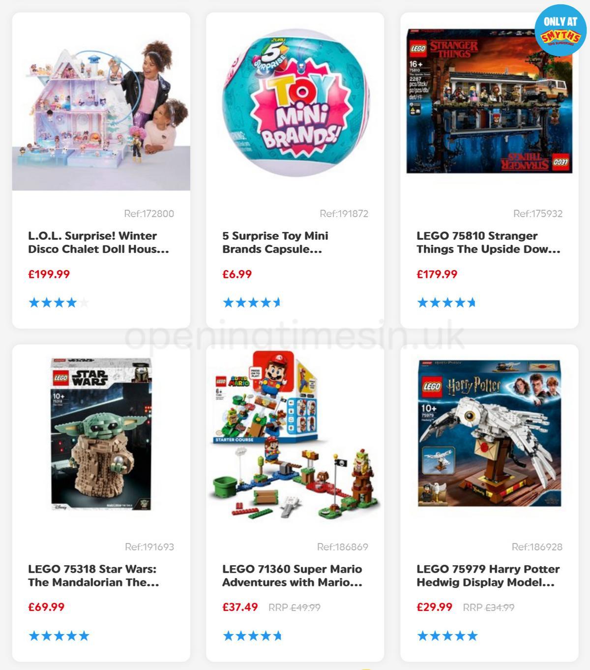 Smyths Toys Offers from 11 December