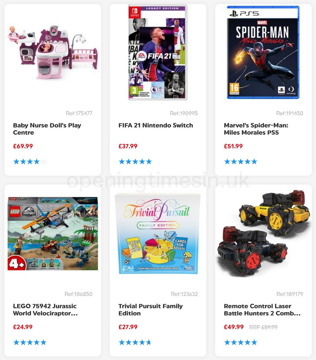 Smyths Toys Offers from 11 December