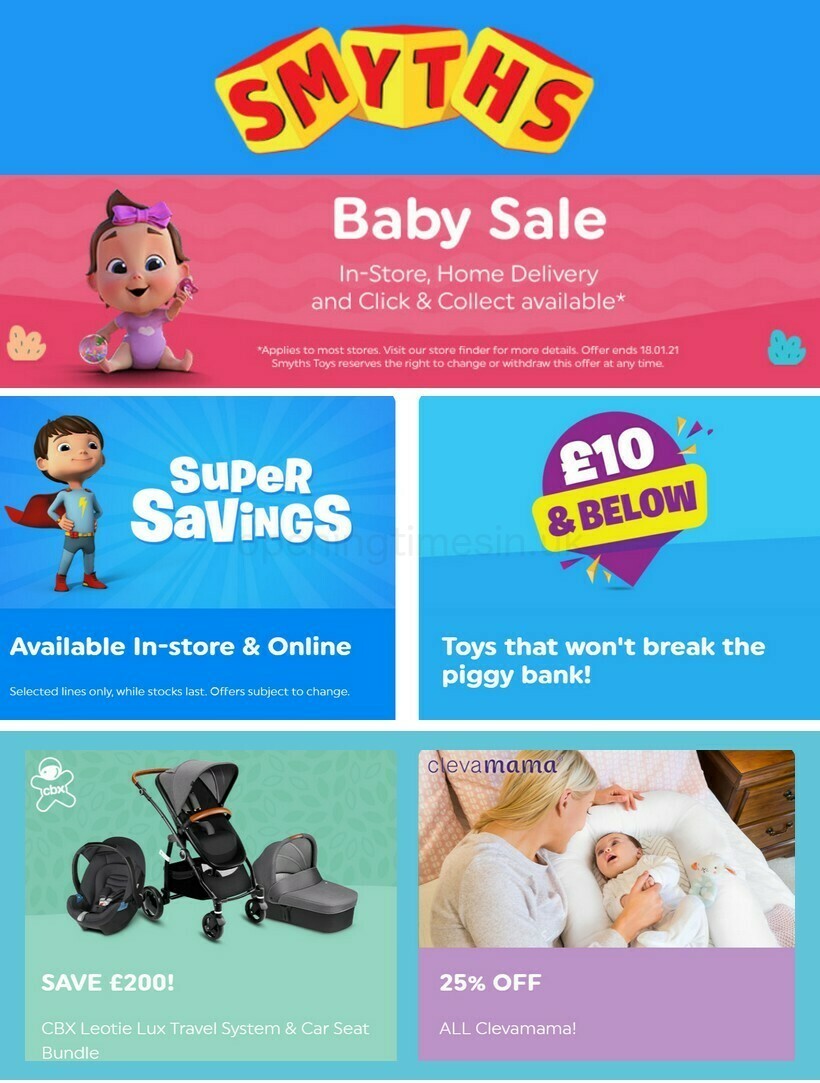 Smyths Toys Offers from 1 January